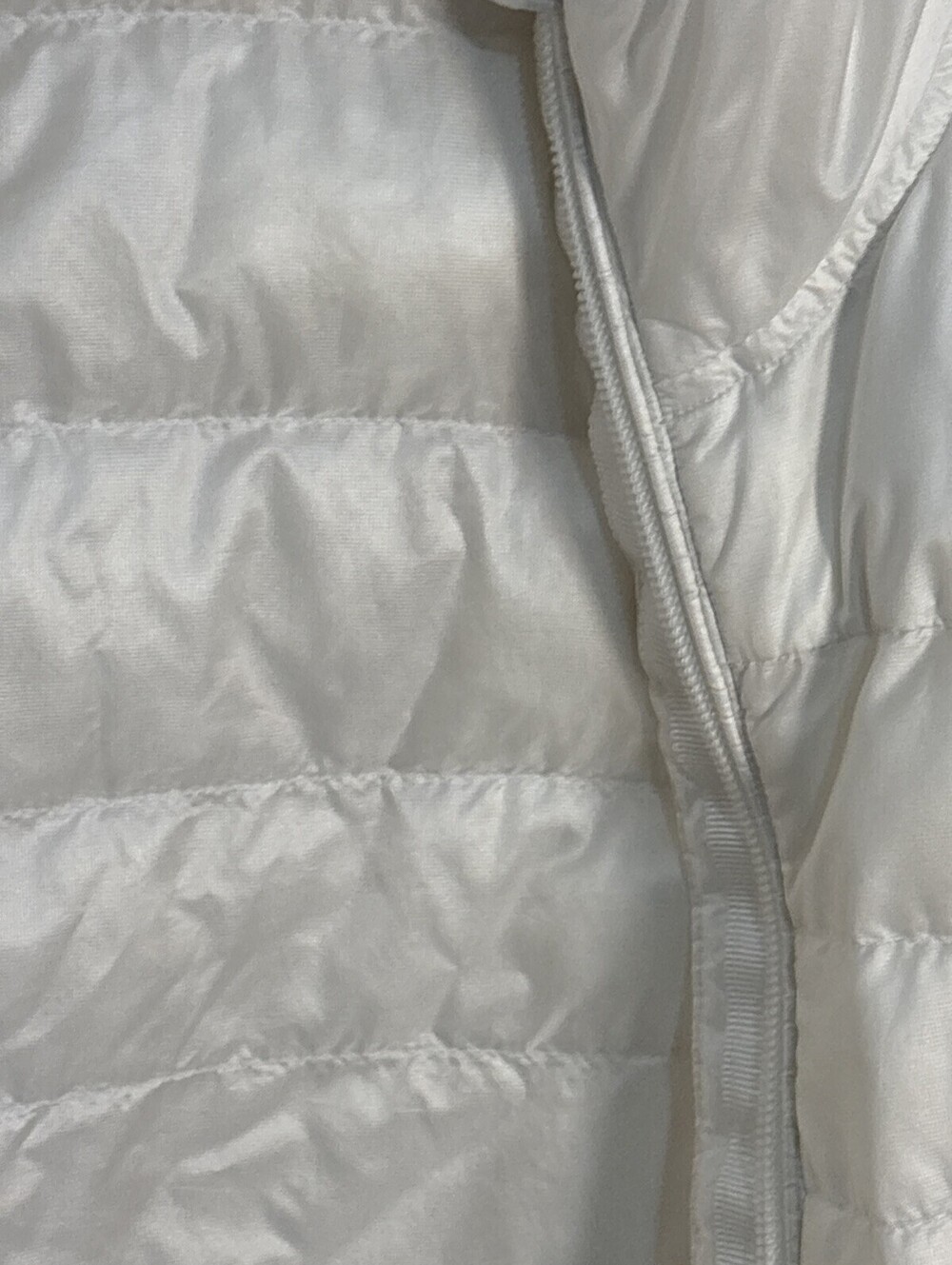 Lululemon Down For A Run Vest II White Goose Down Puffer Vest Size 12 - Picture 15 of 15